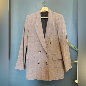 Zara Woman Checkered Blazer